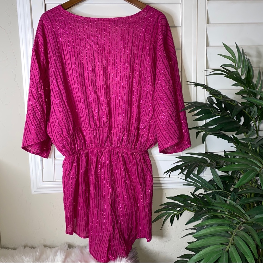 Victoria’s Secret Shine Pink Stripe Romper - Picture 3 of 6